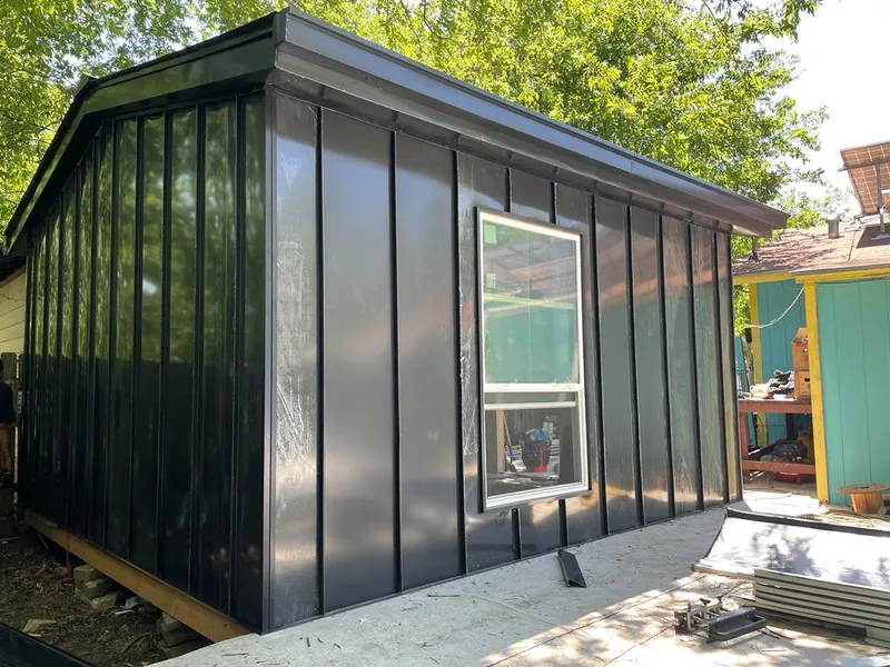 Black standing seam metal wall panels for Roof Inspection in Beaufort